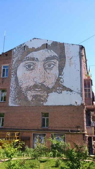 Фотофакт: У центрі Києва з&rsquo;явився графіті-портрет Сергія Нігояна