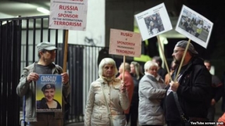 У Празі протестують проти гастролей російського військового ансамблю