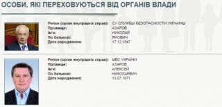 МВС оголосило сина Азарова у розшук