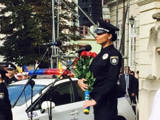 Невістка героя України, вбитого в АТО, стала патрульним у Львові