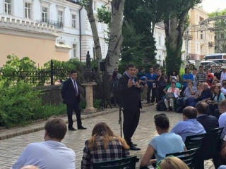 Рапорт по фактически сделанному Mikheil Saakashvili в Одессе и Одесской области за последнее время