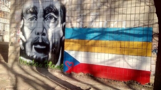 У Києві з'явився мурал з портретом Вацлава Гавела