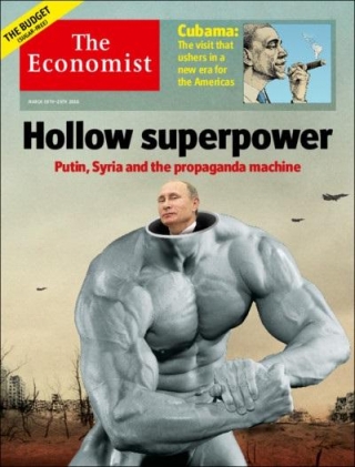 Британський The Economist вийшов з карикатурою Путіна на обкладинці