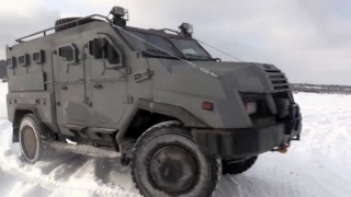 Нацгвардія показала відео з випробування української бронемашини